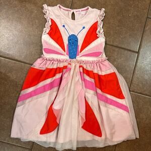 Mini Boden girls butterfly dress 3-4Y